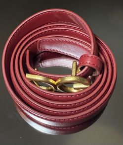 Women’s Skinny Red Belt 