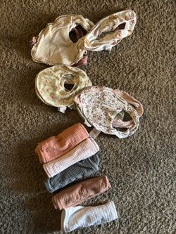 Baby Girl Bibs And Burping Cloths