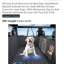 Bwakd XXL Dog Truck Seat Cover For Back. Hard Bottom. Up To 400 lbs. 