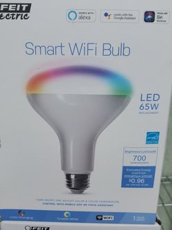 Feit Electric Feit Smart WiFi 65-Watt LED Color-enhancing Dimmable Smart Light Bulb 6 Pack