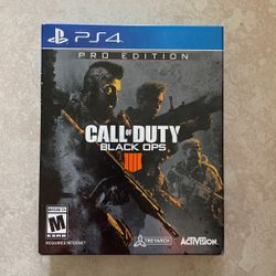 PS4 Call Of Duty Black Ops 4 Pro Edition