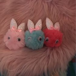 Rabbit keychain set of 3