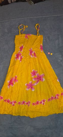 Yellow Floral Sundress size S
