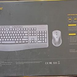 Keyboard E-YOOSO E-757 2.4-4GHZ wireless keyboard and mouse combo (3pieces ) brand new in box