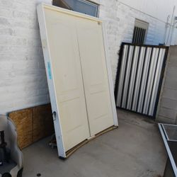 New Double Doors One Dent Perfectly Usable 