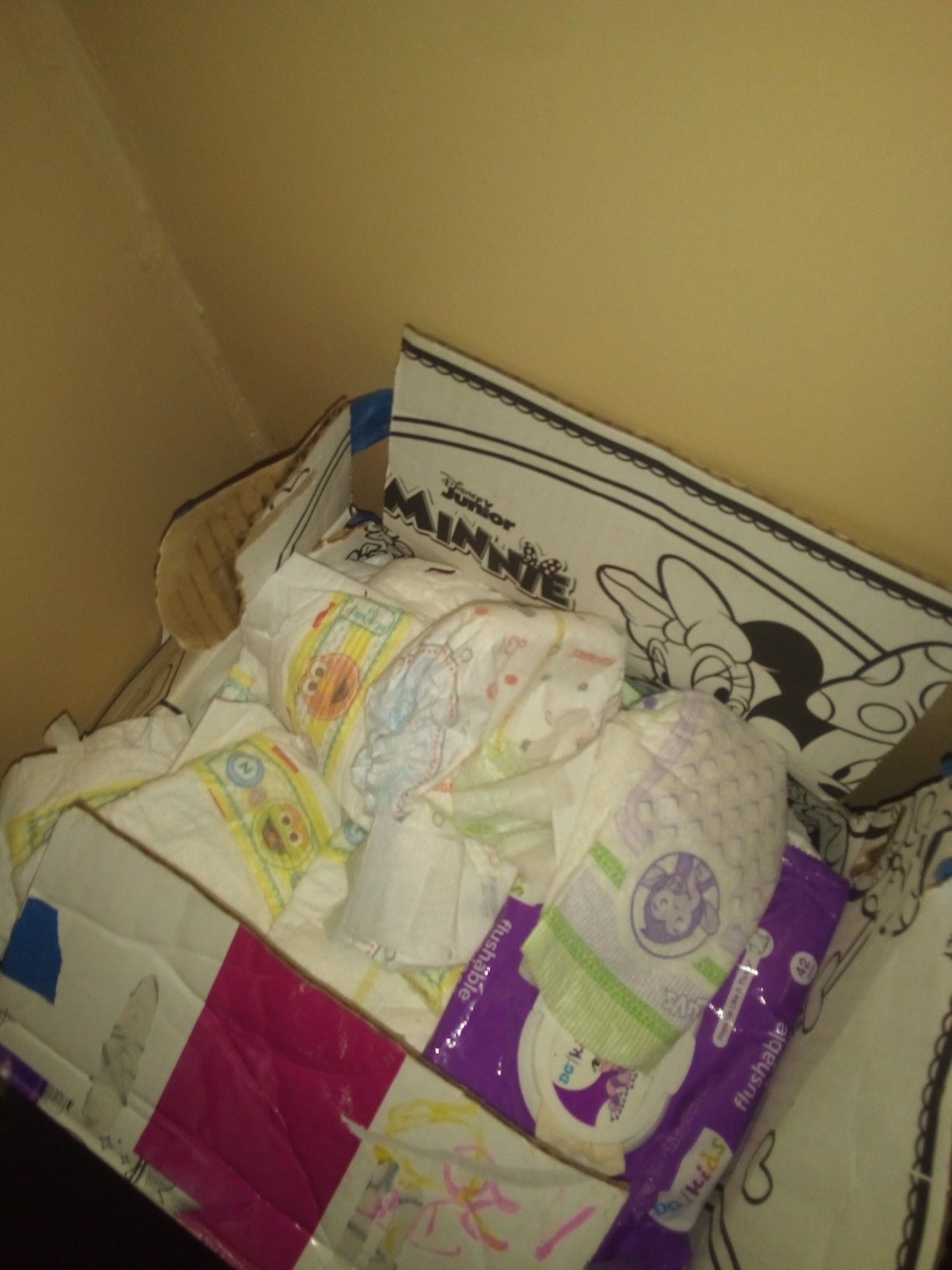 135 Huggies newborn diapers