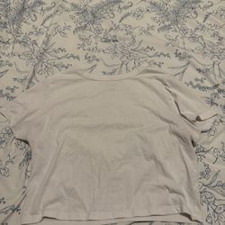 Target Wild Fable White Mini Baby Tee Fitted Crop