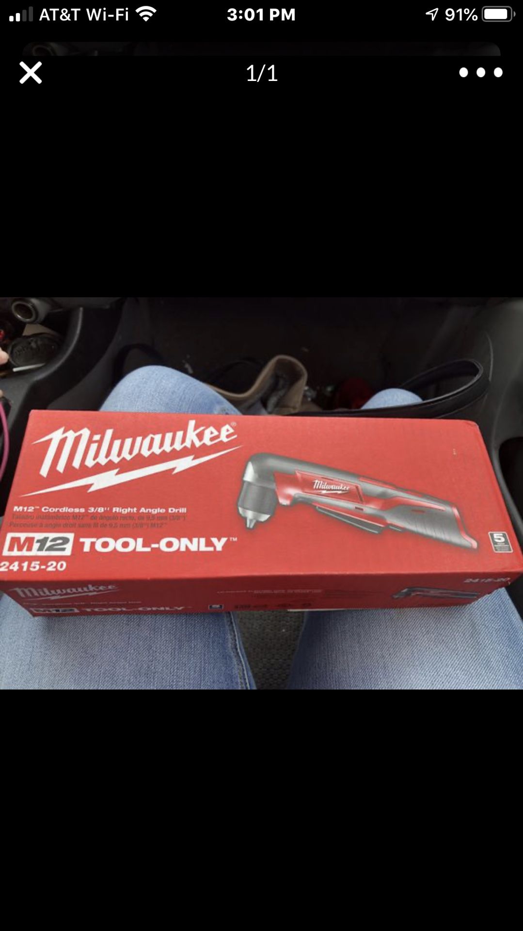 Milwaukee M12 3/8” Right Angle Drill - Tool Only