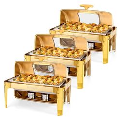 Gold Chaffing Buffet Dishes