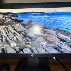 HP Monitor With HDMI Cord 