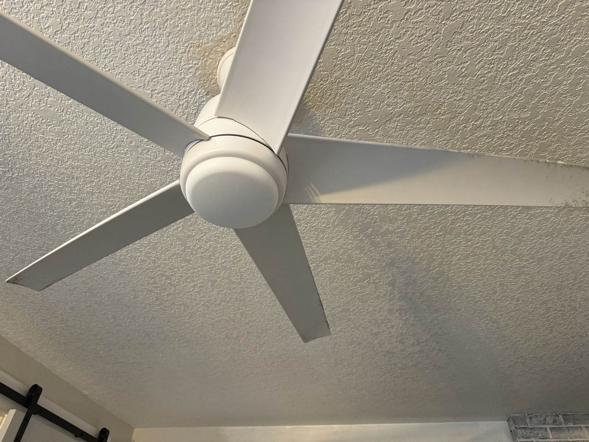 White Ceiling Fan W/Light & Remote