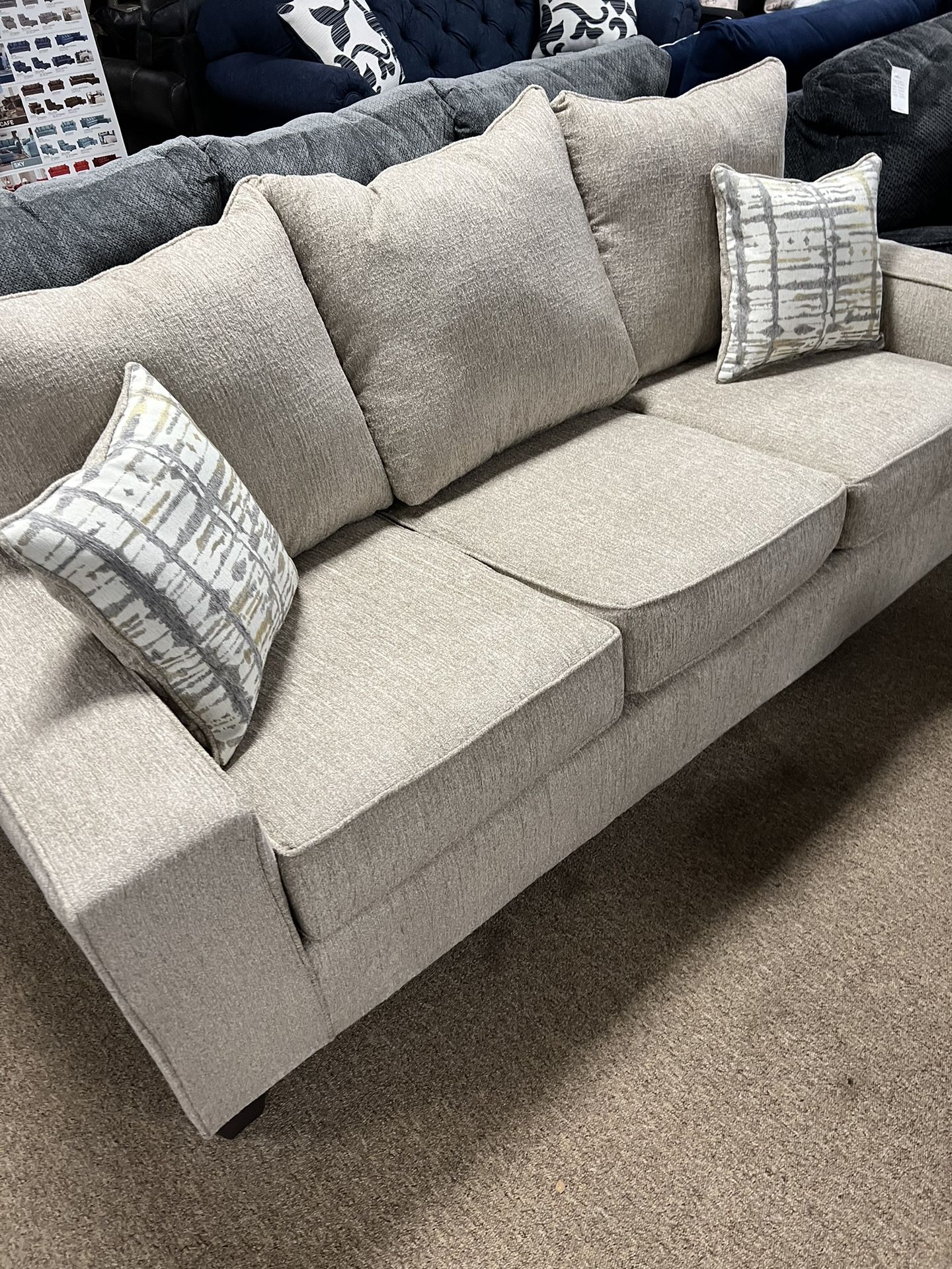 SPECIAL DEAL COUCH AND LOVESEAT WITH PILLOWS