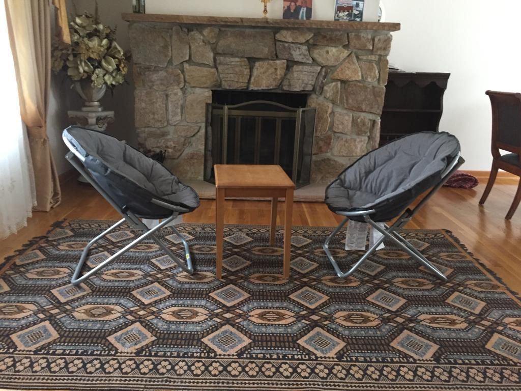 2 Folding Saucer Chairs  - New