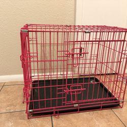 Pink 23x18 Dog Crate