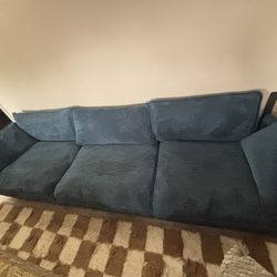 Blue Fabric Couch
