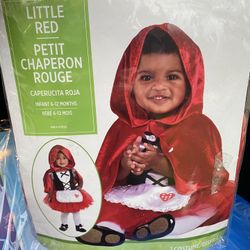 Learning red Riding Hood costume 6-12 Months 