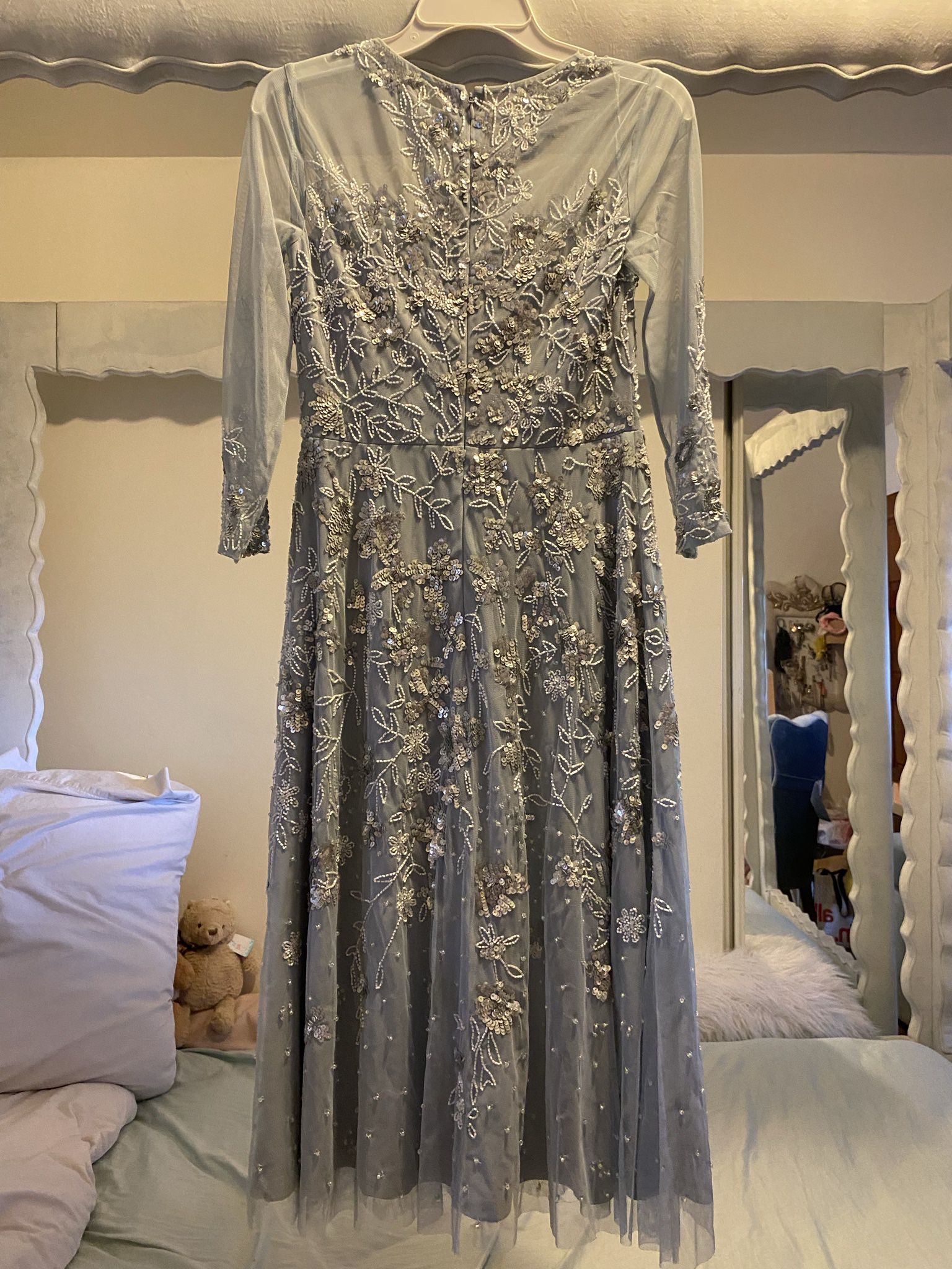Nightgown Dress - Adrianna Papell -Mother Of Bride Beaded Dress