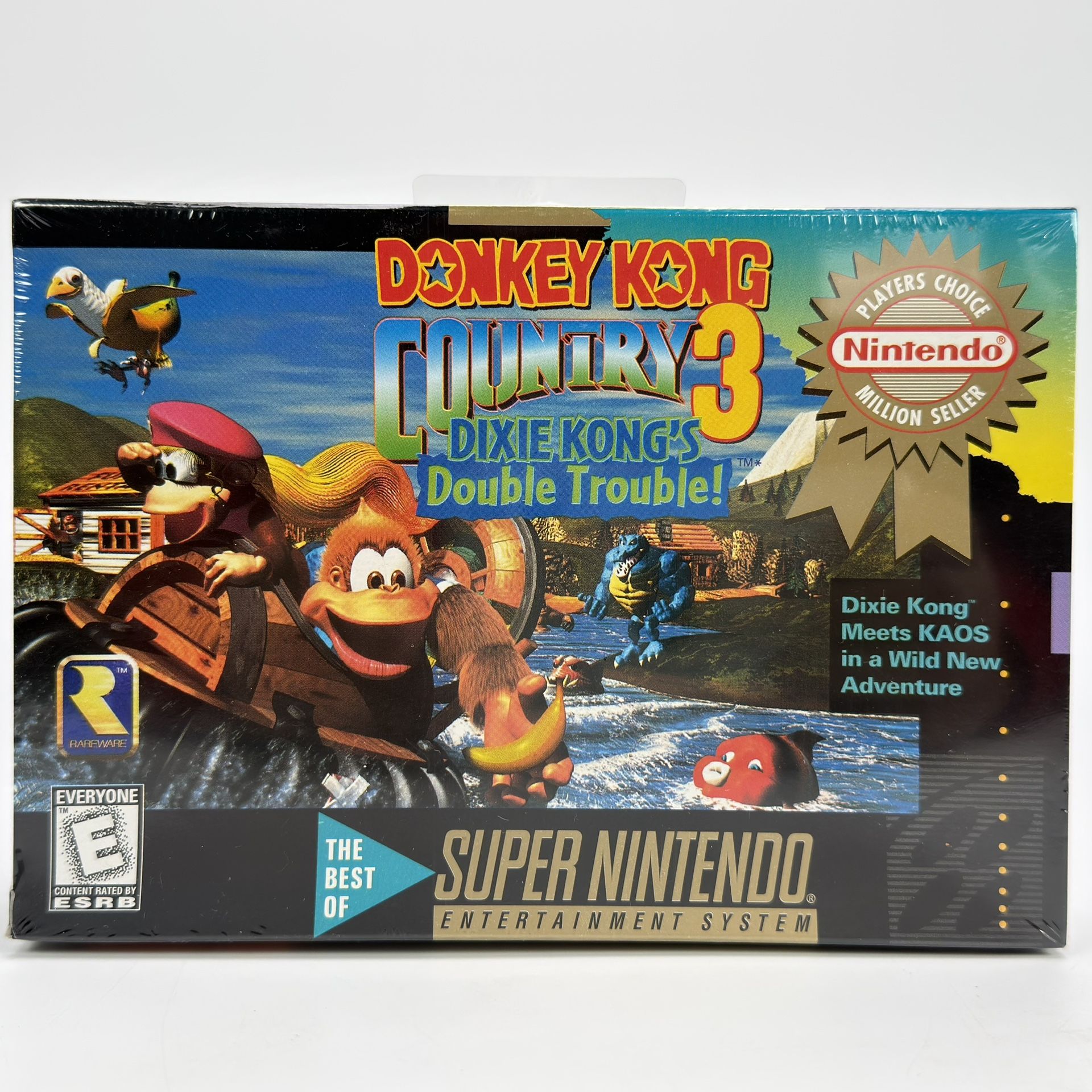 Donkey Kong Country 3: Dixie Kong's Double Trouble! Super Nintendo 1996 Sealed