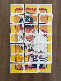 🔥Warren Spahn Puzzle MLB Cards-Complete and intact🔥
