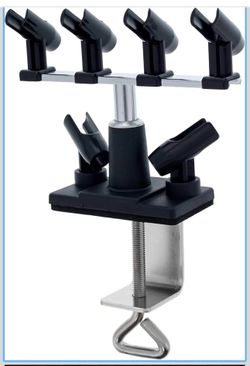 Master Airbrush Universal Clamp-On 6-Airbrush Holder - Airbrush Accessories