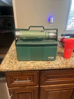 Vintage Stanley Aladdin Lunch Box Cooler With Thermos