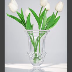 Mixbird Thickened Glass Vase,Square Transparent Vase For Flowers ?Living Room Centerpiece Vase,Decor For Closet