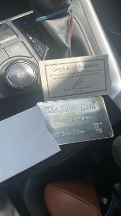 .999 fine Silver Card
