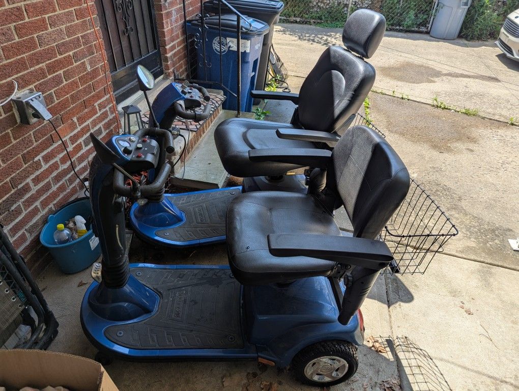 Lot of (2) Like New Condition Golden Companion Mobility Scooters w Chargers