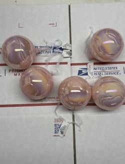 10 Count Macys Holiday Lane Pink Ball Ornaments