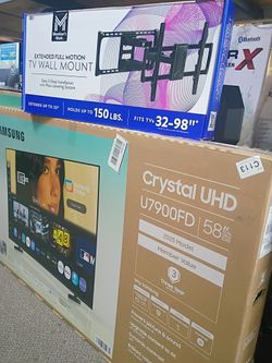  58 Inch Samsung TV  Crystal Uhd   
