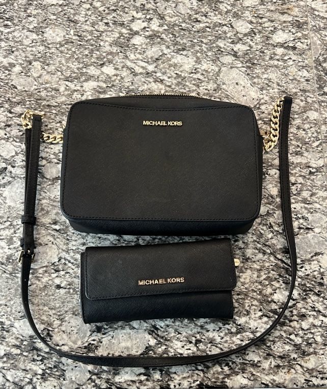 Michael Kors Purse And Wallet Pair
