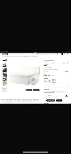 King Bed Frame + Clean Mattress – Excellent Condition