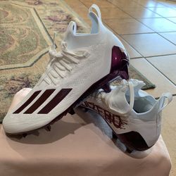 Adidas Adizero Primeknit Premium Football Cleats “Team Crimson Red” (Sizes: 11.5)
