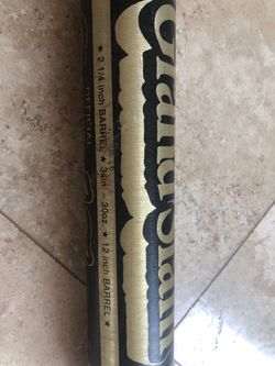 Louisville grand slam - nice 👍🏼 metal bat measurements in pic. Must come to HB,OC