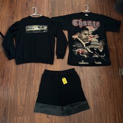 Men’s Undefeated Crewneck & Market Sweatshorts size XL