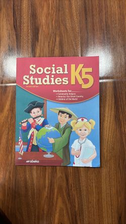 Abeka Social Studies K5, no writing inside, pick up only $5