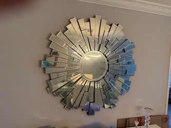 Big circular mirror