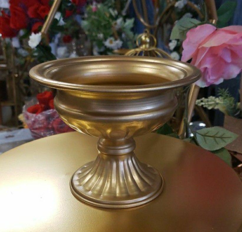 Gold Metal Vase