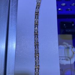 14KT Gold Diamond Tennis Bracelet 