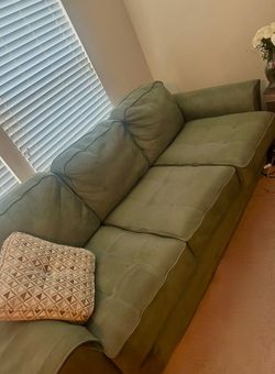 Lazy boy sofa with ottoman