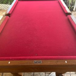 Brunswick Billiards Pool Table With One Pool Stick