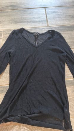 Mesh long sleeve top ( upside down crosses )