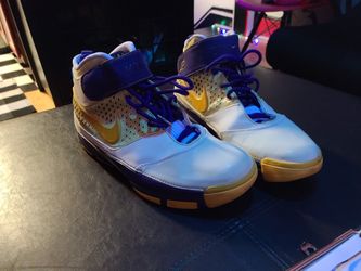 Nike ZOOM- KOBE II - LA Lakers- #24- 316022-171 - BLACK MAMBA- Sz 11.5