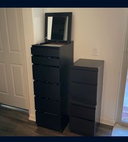 Brown IKEA drawer set