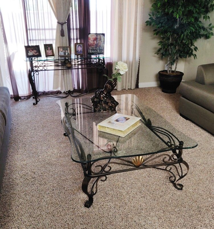 Tables In Great Condition + Candle Holders Too$65 Takes