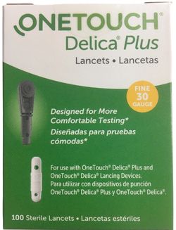 OneTouch Delica Plus 30G Lancets (2 Pack of 200 Units)