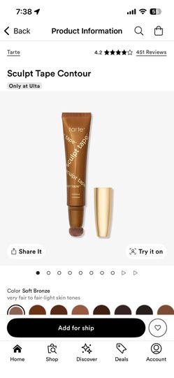 Tarte Sculpt Tape Contour