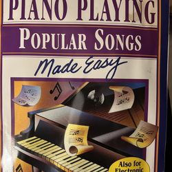 Piano Playing Popular Songs Also Electronic Keyboard Booklet Made Easy Advance Beginners Fair Conditions 