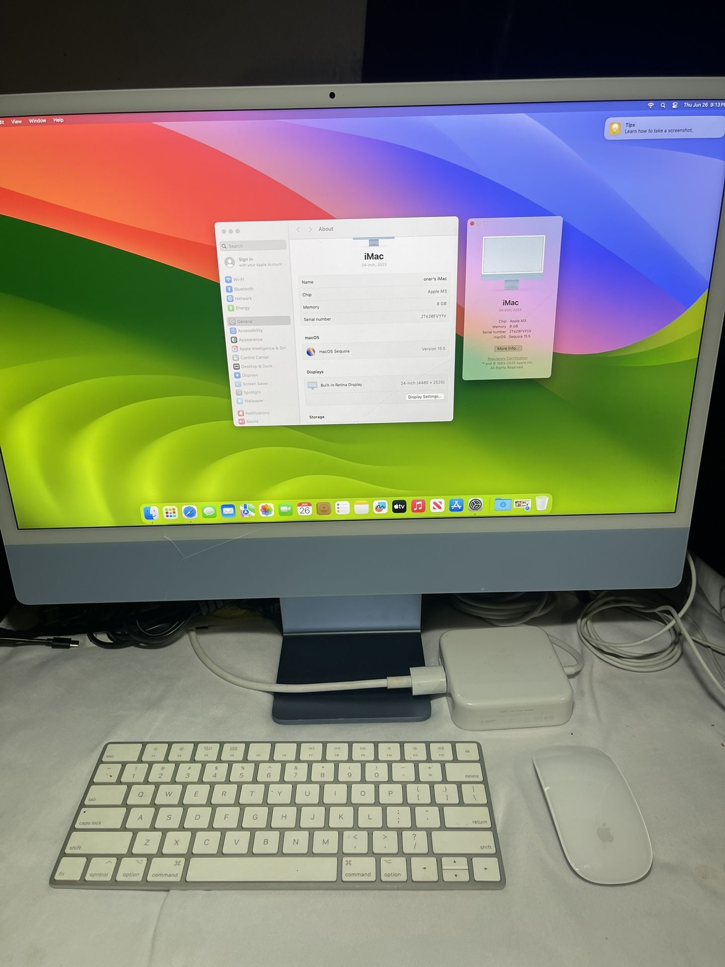 Apple Imac 24 All-in -3-one Chip-m3 -8-core /256gb