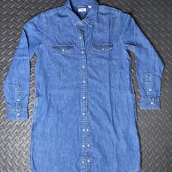 Levi’s Selma Denim Dress Blue Womens Size Medium